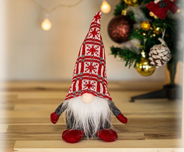 クリスマス 飾り物 トンガリ帽子のサンタさん - クリスマス