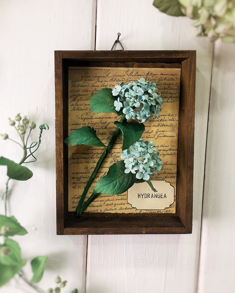 | Flower Picture Book Ornament Series | Blue-grey Hydrangea/Clay Simulation Flower/Realistic Clay Flower - Items for Display - Clay 