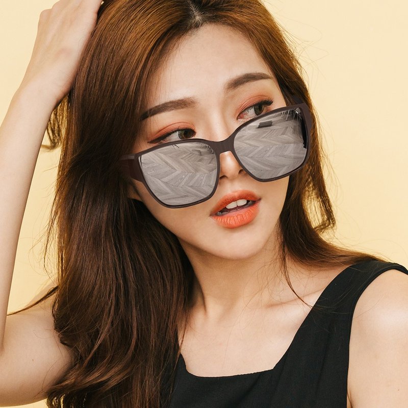 Casual Fashion Mercury Full Cover Polaroid Sunglasses │ Plug-in V400 Sunglasses - แว่นกันแดด - พลาสติก หลากหลายสี