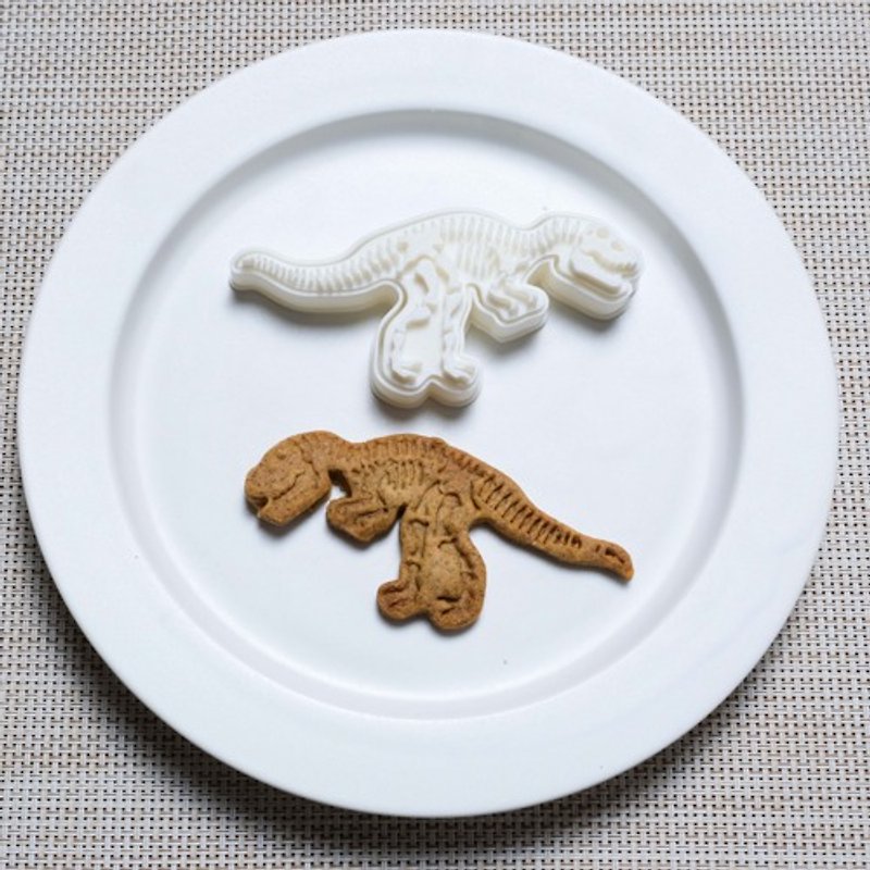 Dinosaur fossil / Tyrannosaurus __ cookie cutter cookie type - Cookware - Plastic 