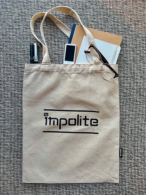 19ttitude i'mpolite/impolite/多用途帆布袋/totebag/托特包/環保袋/手提袋