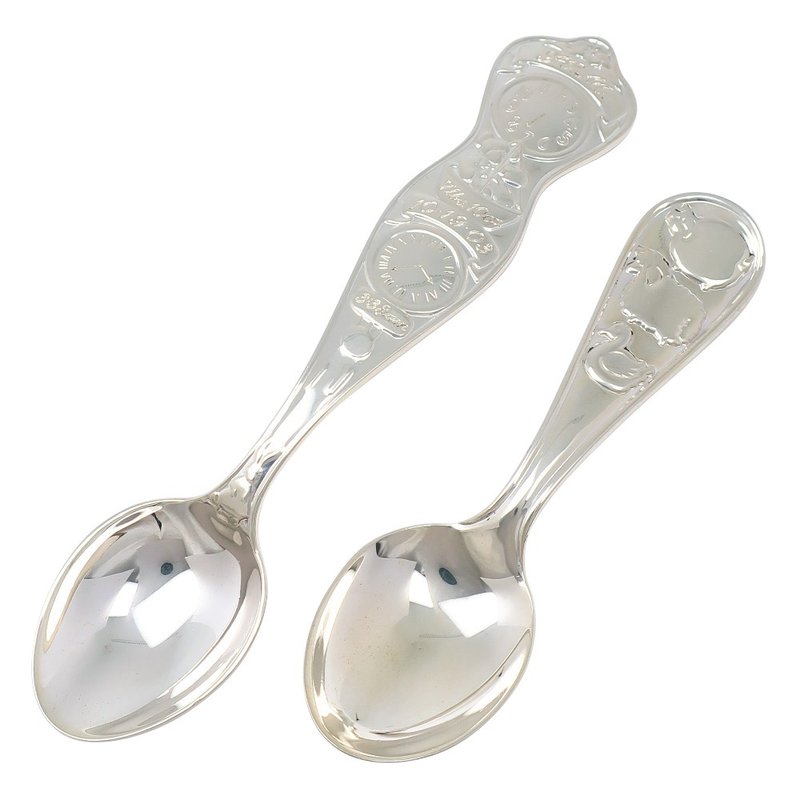 【日本直送】ティファニー TIFFANY&Co. ベビースプーン 食器 2本セット ベア&羊 シルバー925 _【中古】 - 盤子/餐盤/盤架 - 銀 銀色