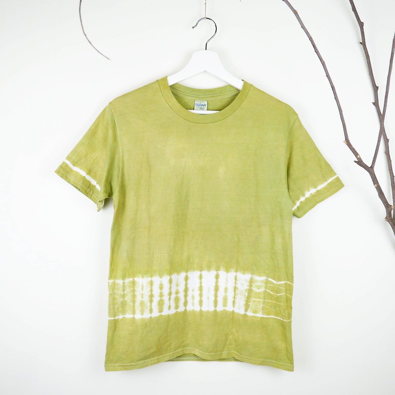 : Mustard: Tie dye/T-shirt/Garment/Custom size/Men/Women - เสื้อฮู้ด - ผ้าฝ้าย/ผ้าลินิน สีทอง