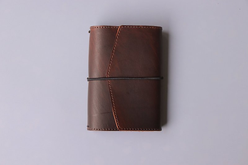 2019 leather PDA | A6 | dark brown | replaceable inside page - สมุดบันทึก/สมุดปฏิทิน - หนังแท้ สีนำ้ตาล