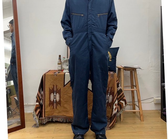 Blue store jumpsuit work