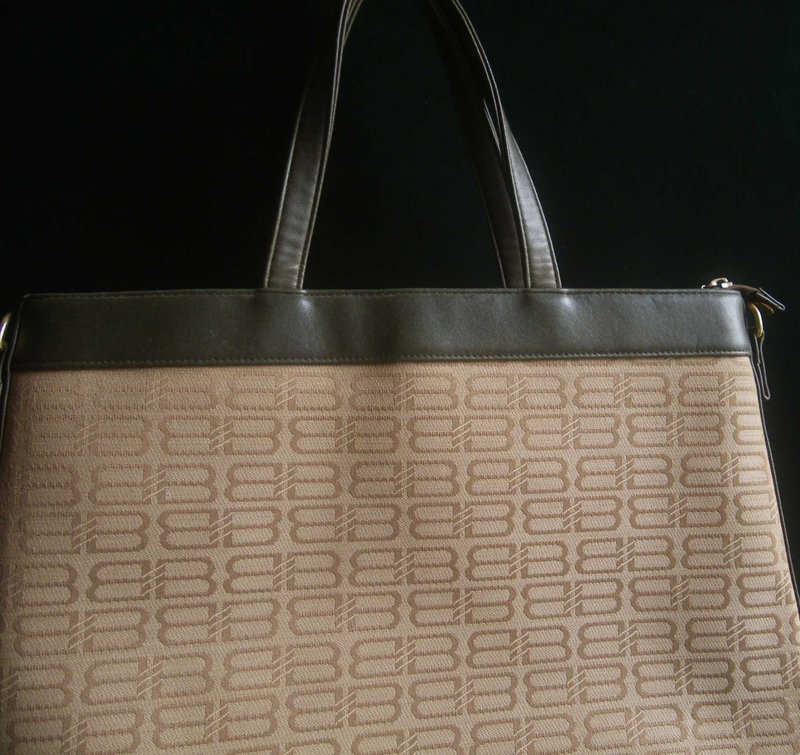 輝煌年代 OLD ERA _早期二手老包BALENCIAGA老花托特包 - 手提包/手提袋 - 其他材質 