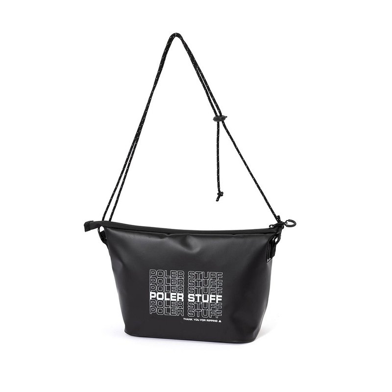 日本限定POLER HIGH&DRY PVC SACOCHE 防水輕便袋收納包 / 黑 - 側背包/斜背包 - 其他材質 黑色