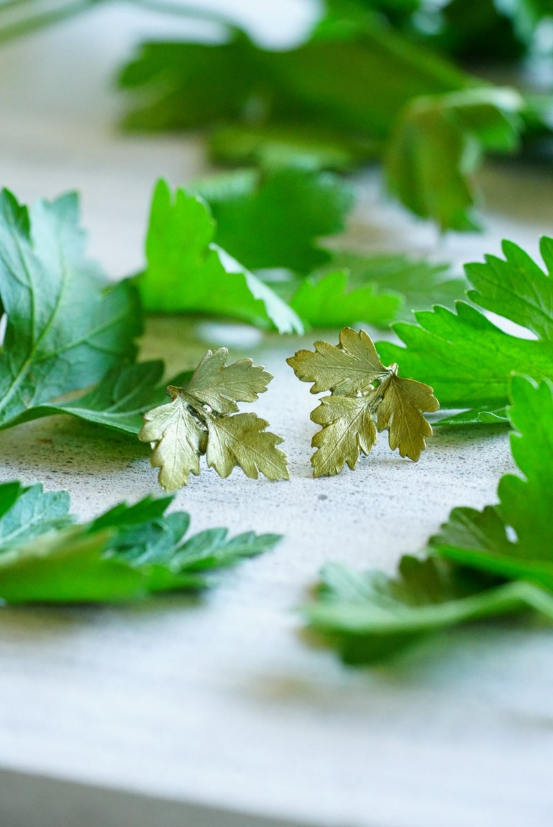 Parsley Earring - ต่างหู - ทองแดงทองเหลือง 