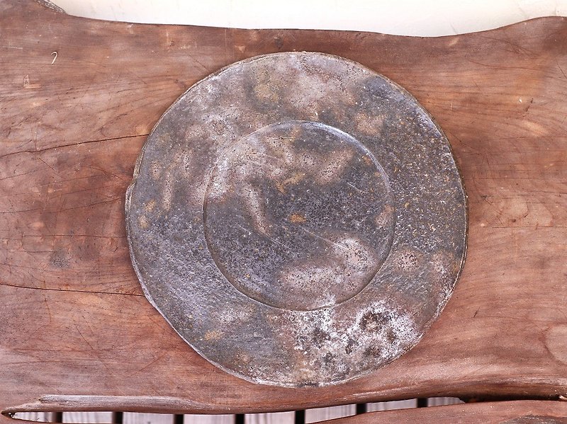 Bizen ware plate (approx. 26cm) sr4-073 - จานและถาด - ดินเผา สีนำ้ตาล