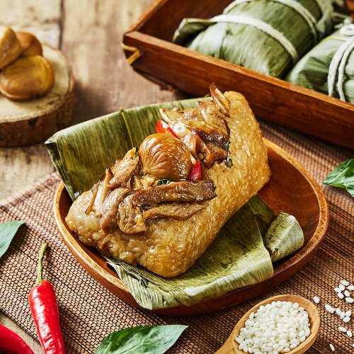 祥和蔬食料理 【祥和蔬食】祥和辣味三杯素粽/ 1包2入