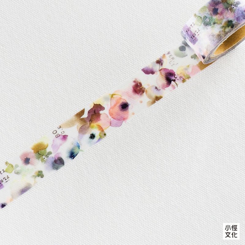 LiangFeng LiangFeng Co-branded Vol.1 Washi Tape-Flora (MTW-LF001) - Washi Tape - Paper Purple