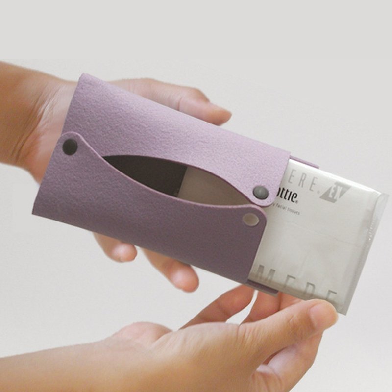 Pocket tissue case lavender - อื่นๆ - เส้นใยสังเคราะห์ สีม่วง