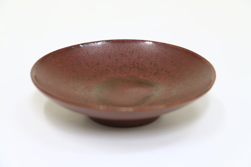Singles Liang terracotta - handmade--handmade--casting--Glazed--Clay - Small Plates & Saucers - Pottery Red