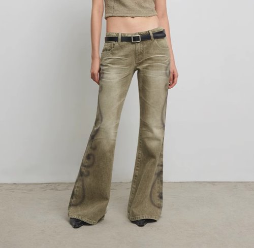 CONP: Citizen of No Place Vine Jeans 水洗做舊低腰微喇牛仔褲