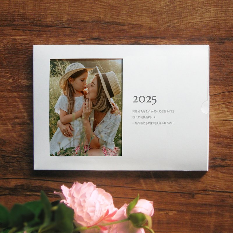 Exclusive Memories Customized Photo Desk Calendar 2025 Calendar Wedding Anniversary Gift - Calendars - Paper 