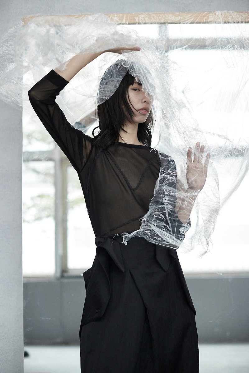 Concept sheer top - เสื้อผู้หญิง - ไนลอน 