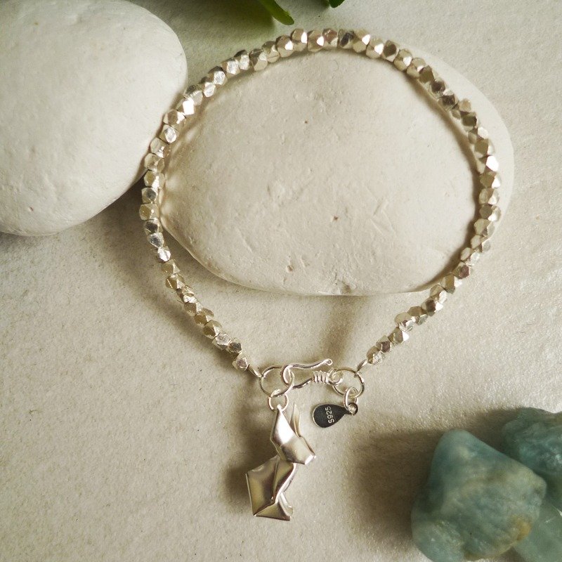 Rabbit Bracelet Origami Silver Bunny Rabbit Bracelet Origami Silver Bunny