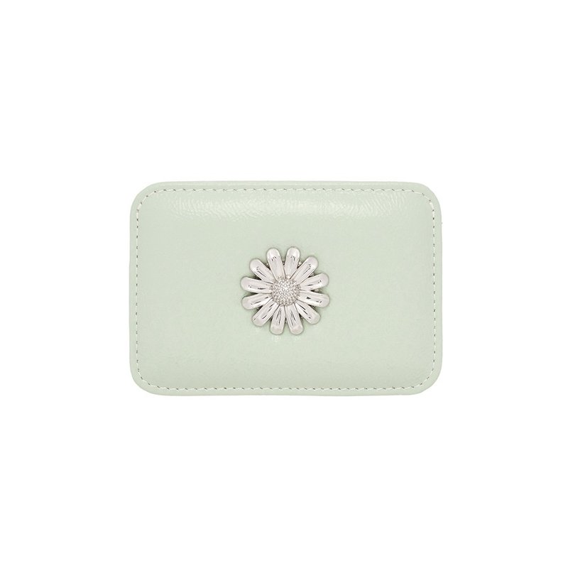 Daisy Slim Mini Transportation Card Wallet mint - 錢包/皮夾/長短夾 - 真皮 透明
