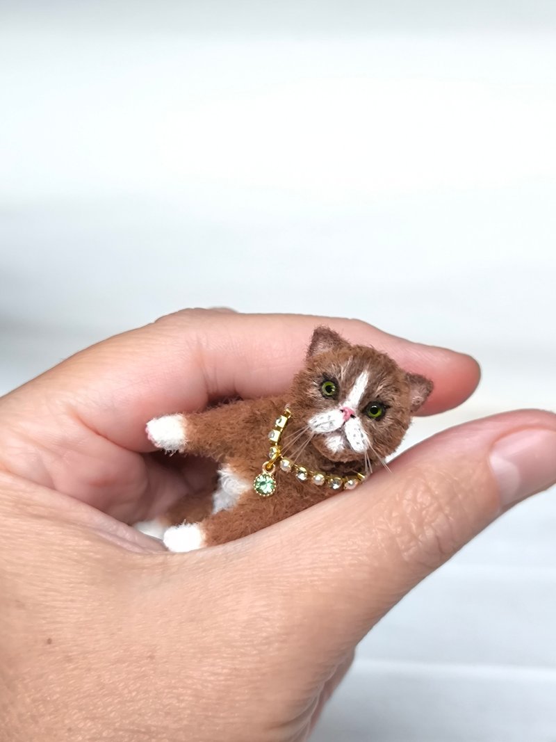 Kitten Izzy - 公仔/玩偶 - 羊毛 咖啡色