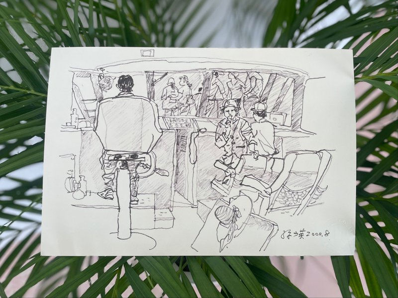 日月潭系列－日月潭遊艇內景 - 其他 - 紙 黑色