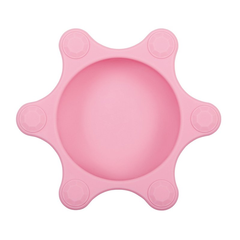Crown Non-Plastic Baby Bowl - Pink - อื่นๆ - ซิลิคอน สึชมพู