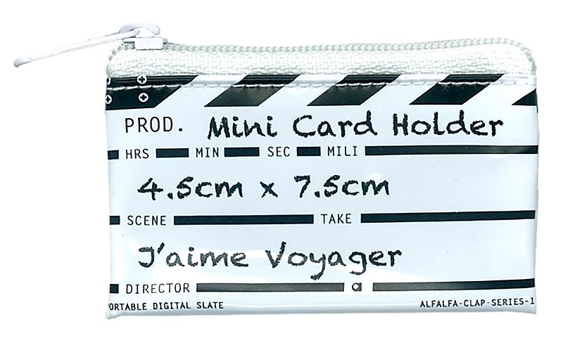 導演拍板迷你記憶卡文件夾 - 白色 - 鑰匙圈/鑰匙包 - 塑膠 白色