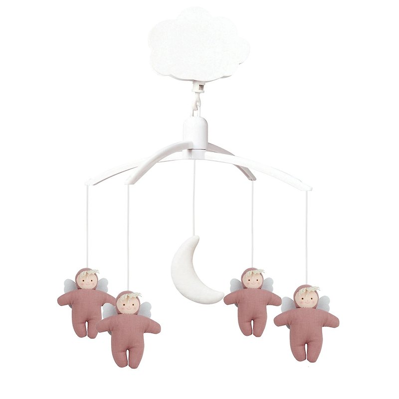 Trousselier - 音樂床鈴裝飾天使 粉紅色 - 嬰幼兒玩具/毛公仔 - 棉．麻 