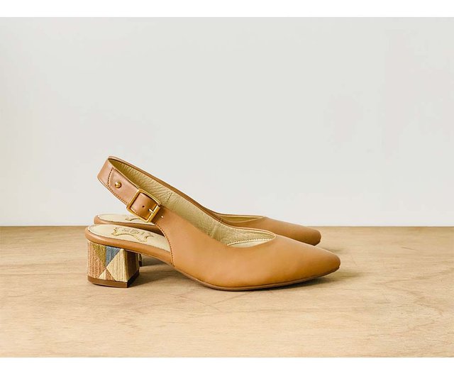 Wooden block heel on sale shoes