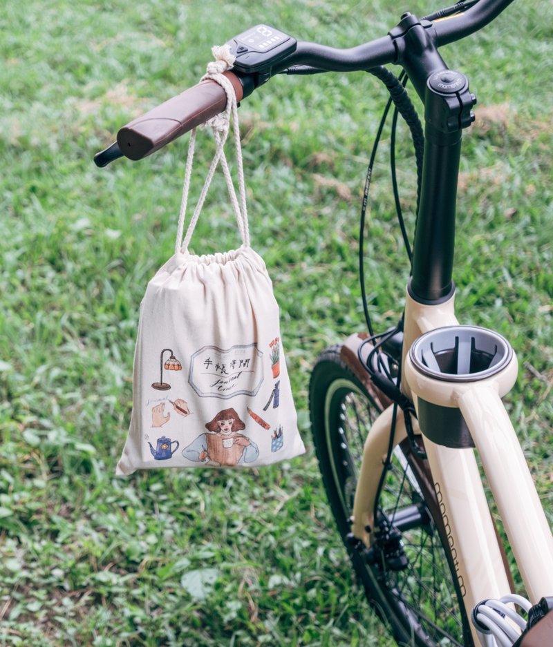 hand account time drawstring pocket - Toiletry Bags & Pouches - Cotton & Hemp Multicolor