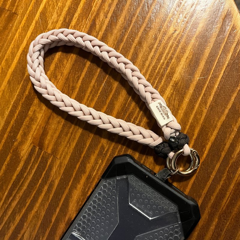 去編 | Spool Loop | 短掛繩 - 手機掛繩/背帶 - 聚酯纖維 粉紅色