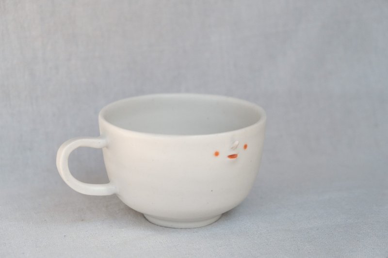 Su San YUME 052 - 磁器マグ バレンタインデー - マグカップ - 陶器 ホワイト