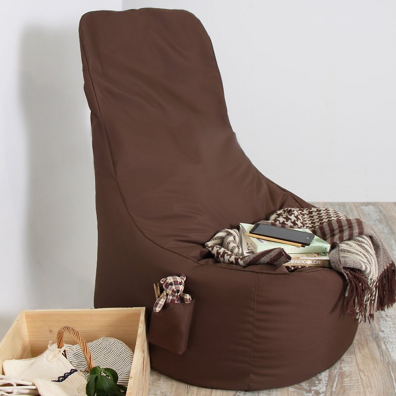 Lazy bone reclining chair (large). Brown(a 50% discount coupon will be given when you purchase it) - เฟอร์นิเจอร์อื่น ๆ - วัสดุอื่นๆ สีนำ้ตาล