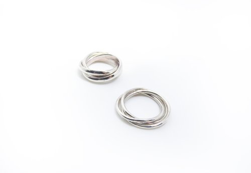 Ciao金工-Jewelry Design 文化幣金工手作課程 純銀戒指【三生三世】三環戒指