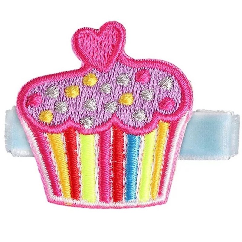 Cupcake Hairpin Full Covered Fabric Handmade Hair Accessories Cupcake - Hair Accessories - Polyester Multicolor