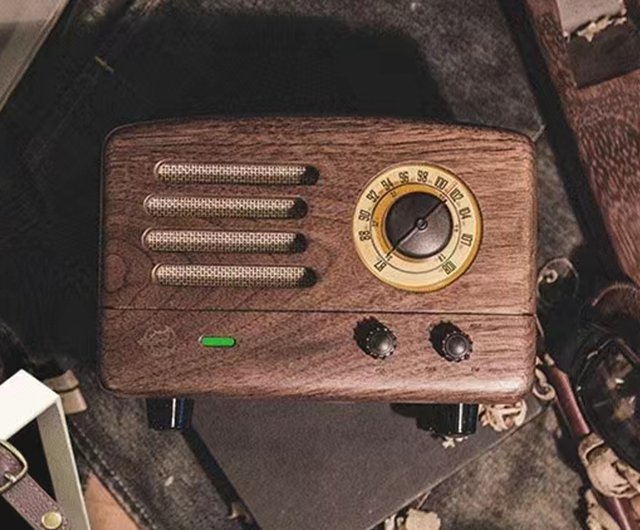 MUZEN OTR Wood and Utopia Retro Portable FM Radio Bluetooth Speaker