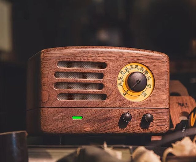 MUZEN OTR Wood and Utopia Retro Portable FM Radio Bluetooth Speaker