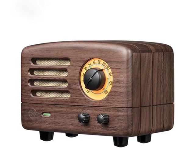 MUZEN OTR Wood and Utopia Retro Portable FM Radio Bluetooth Speaker