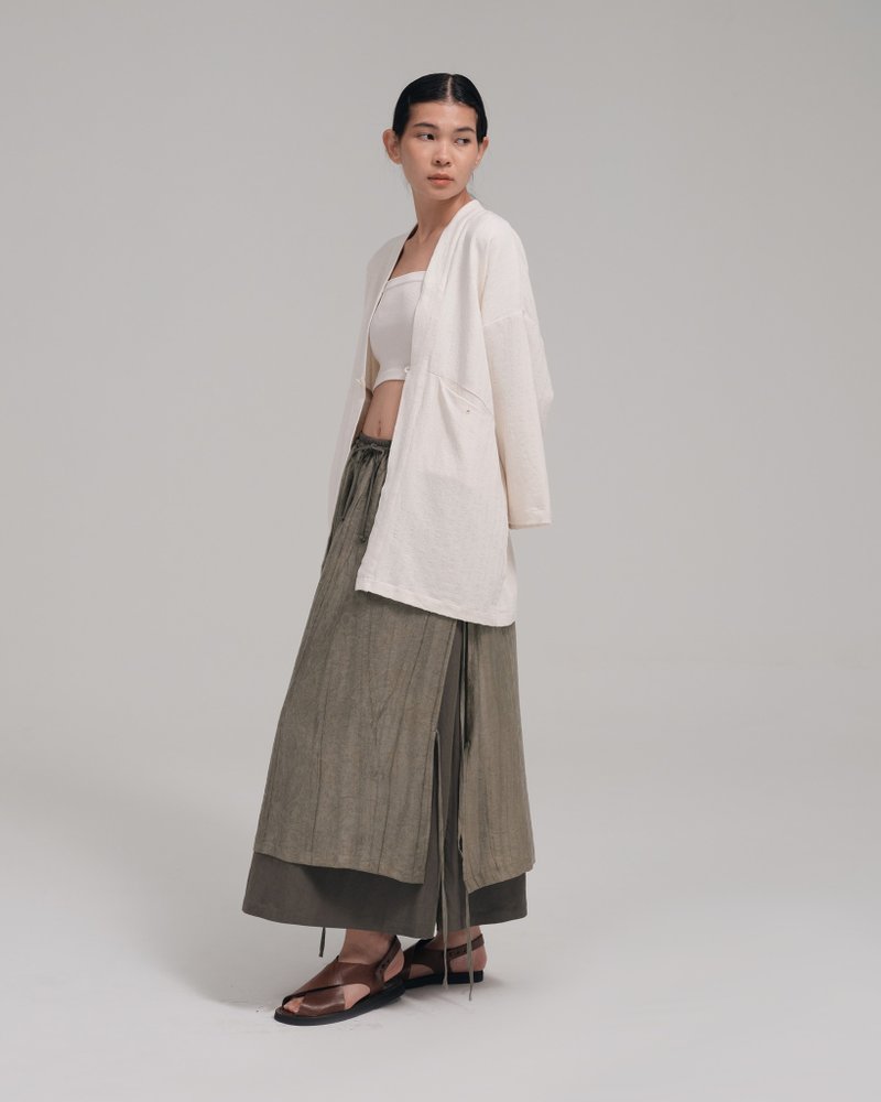 Women: The Midi Skirt (Grey) - กระโปรง - ไฟเบอร์อื่นๆ สีเทา