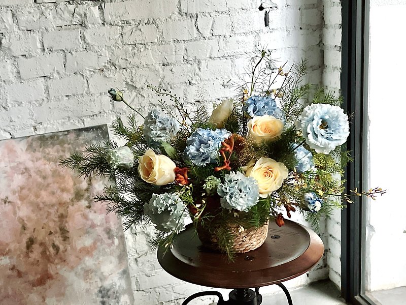 SCgift Urban Sea Vintage Dyeing Flower Basket - Dried Flowers & Bouquets - Plants & Flowers 