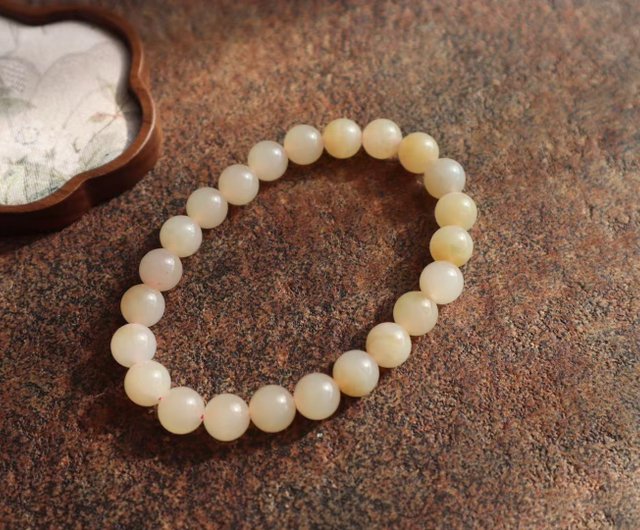 YS0050】新疆和田玉の手作りジェイドネックレス