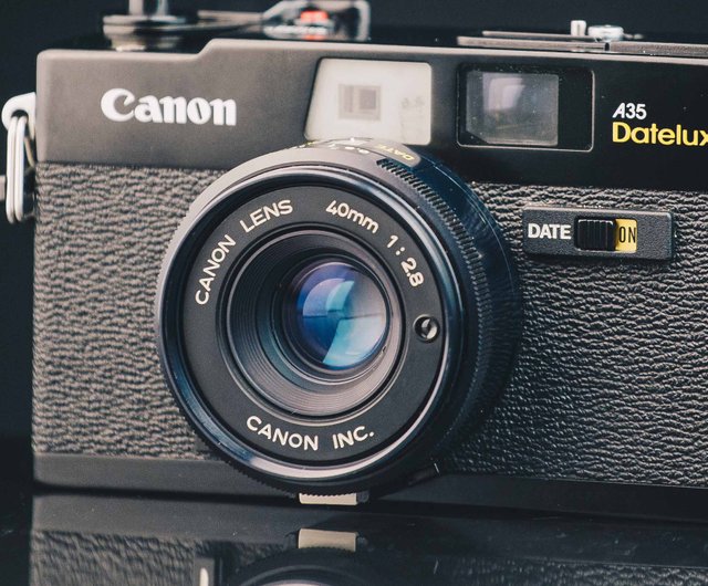 Canon A35 Datelux フィルムカメラ Canon A35 Datelux モルト交換済 通称:キャノンナイター 【CANON