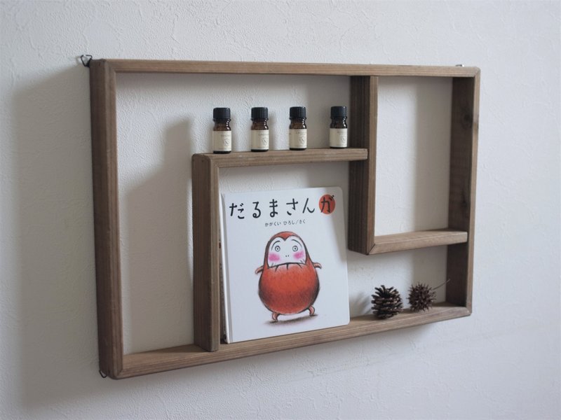 wall rack - 書架/書擋 - 木頭 咖啡色