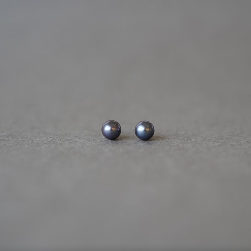 14KGF 淡水パールNVピアス(4-4.5mm)OF-1 - ピアス・イヤリング - 真珠 ホワイト