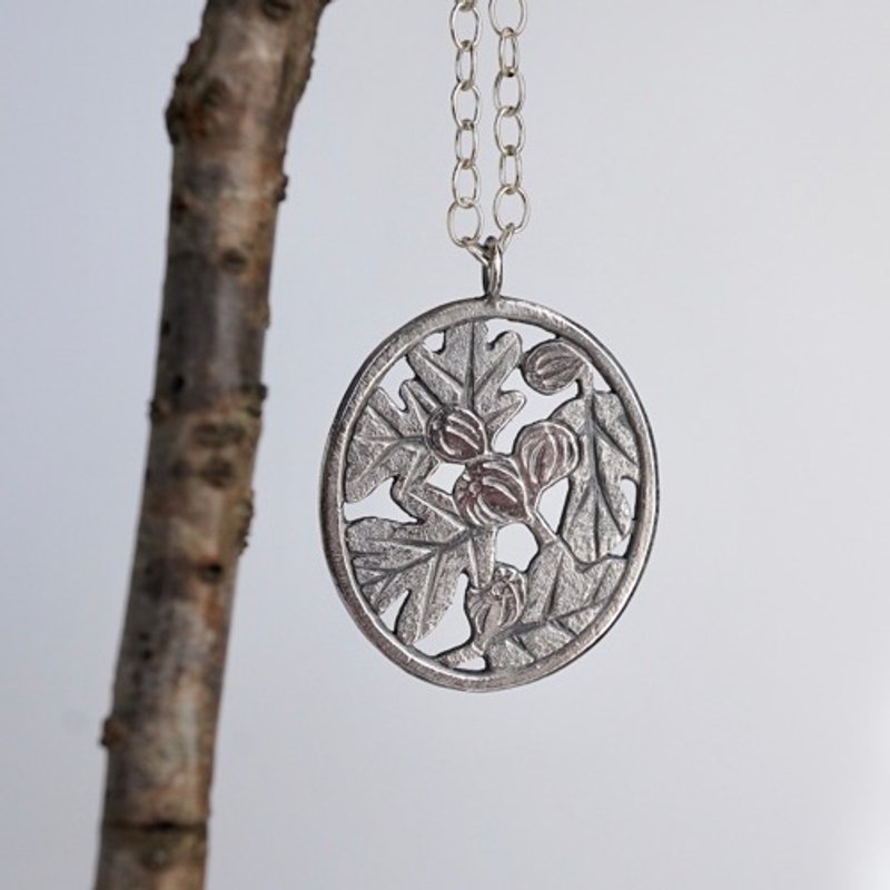 Fig necklace [P095SV] - 項鍊 - 其他金屬 