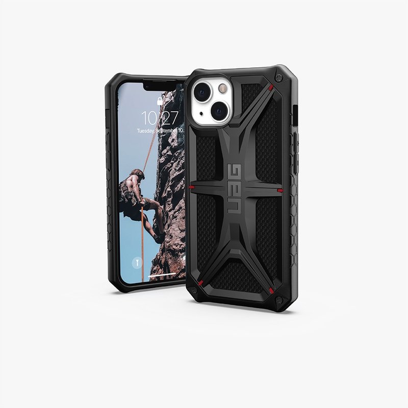 UAG iPhone 13 頂級(特仕)版耐衝擊保護殼-軍用黑 - 手機殼/手機套 - 其他人造纖維 黑色