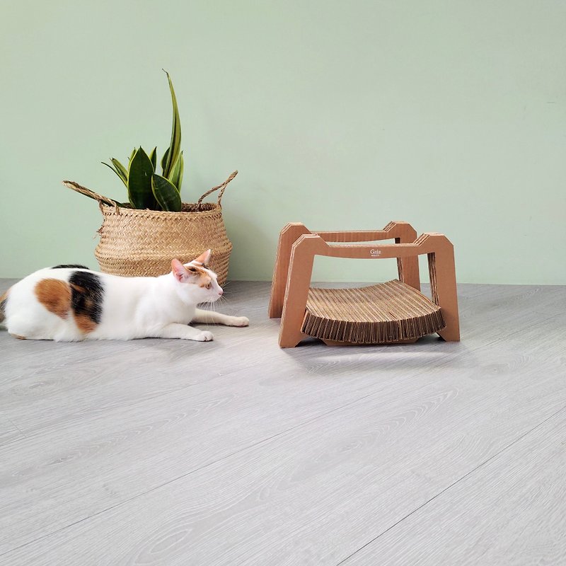 Eco Cat Scratcher Board, Gaia Cradle - อุปกรณ์แมว - กระดาษ สีกากี