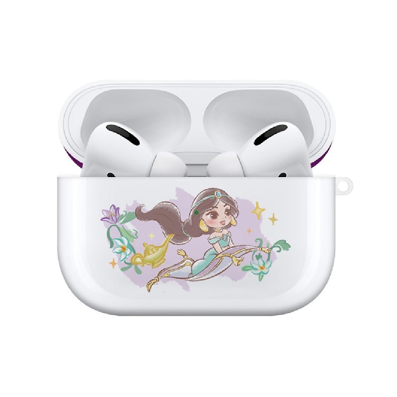 【Hong Man】迪士尼系列 Airpods Pro耳機保護套 Q版公主系列茉莉 - 科技小物 - 塑膠 紫色