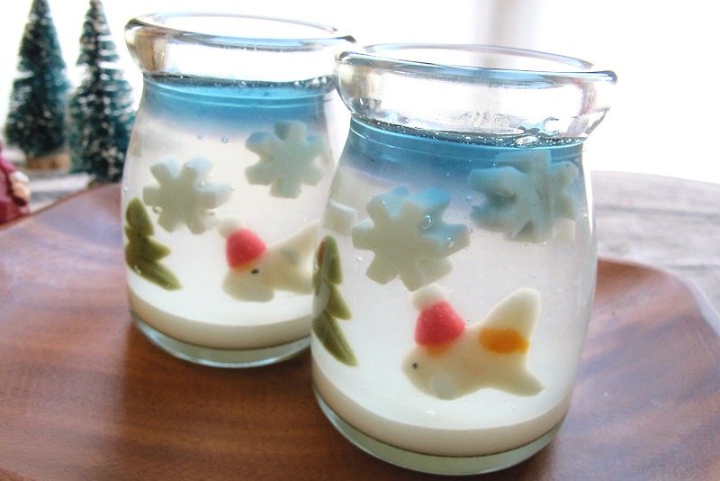 Christmas limited】 Christmas red cap jade fish jellyfish - Cake & Desserts - Fresh Ingredients 