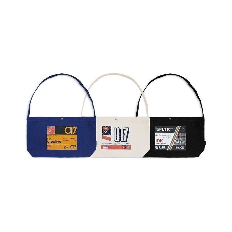Filter017 FLTR Cassette Series - Sling Tote Bag / 側背托特包 - 側背包/斜孭袋 - 棉．麻 
