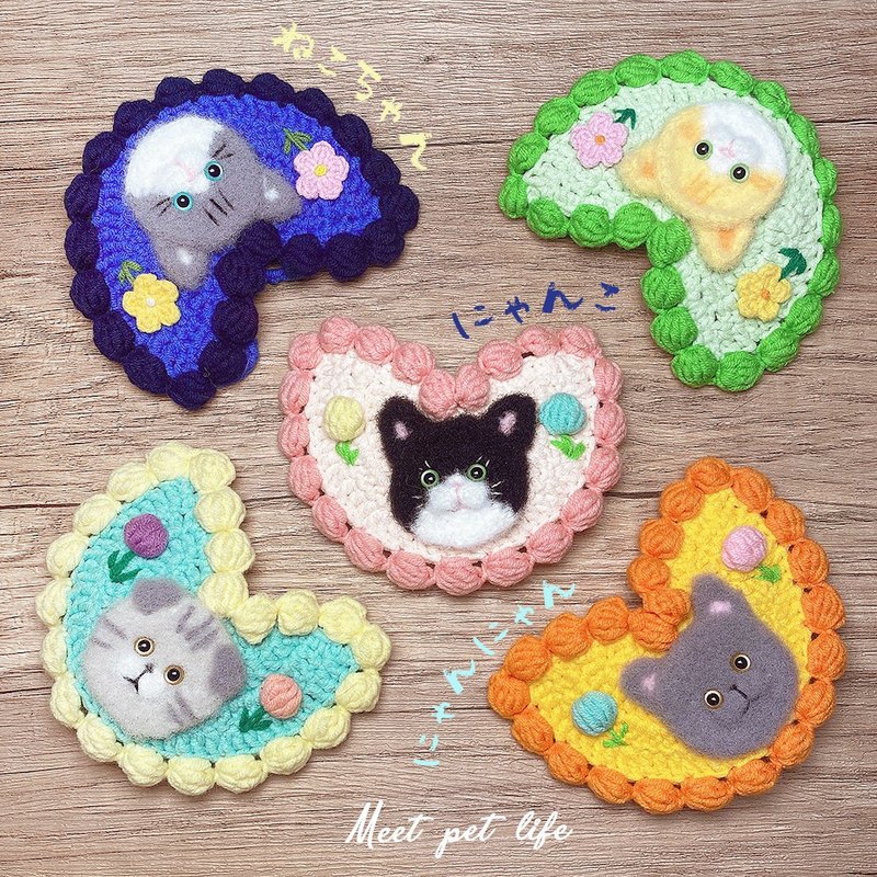 Mi sauce bib | pet scarf dog cat knitted scarf dog and cat - อื่นๆ - ผ้าฝ้าย/ผ้าลินิน 